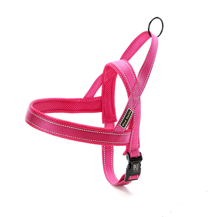 KFX-9125309 Luminous Reflective Nylon Chest Strap with Quick Sleeve for Pets in Multiple Colors