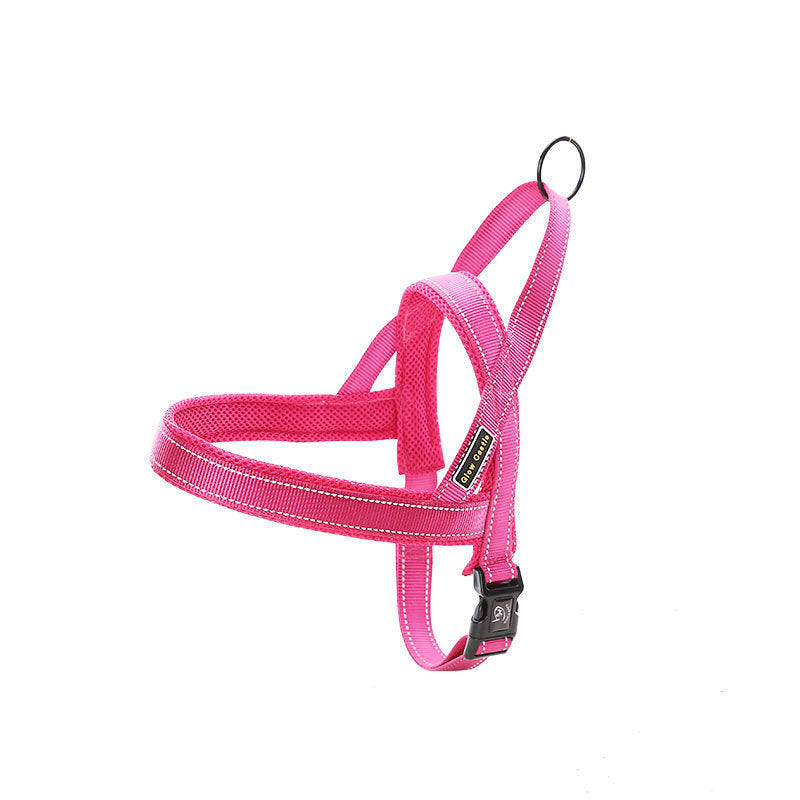 KFX-9125309 Luminous Reflective Nylon Chest Strap with Quick Sleeve for Pets in Multiple Colors