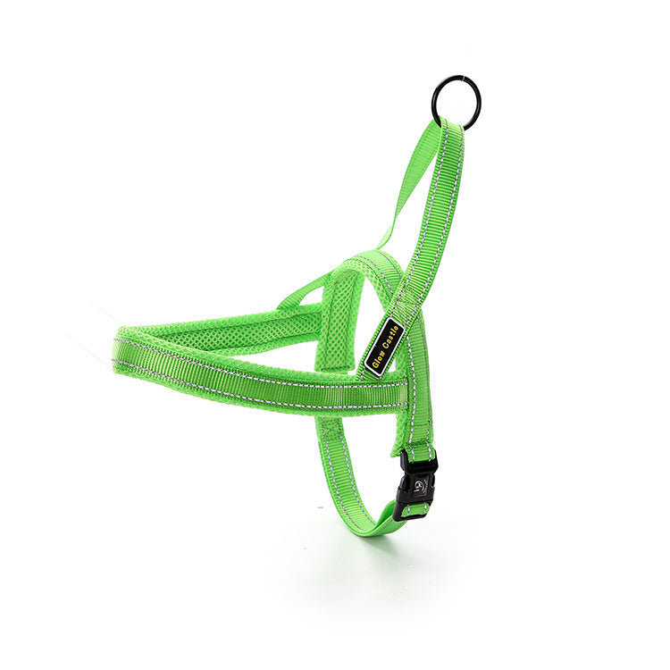 KFX-9125309 Luminous Reflective Nylon Chest Strap with Quick Sleeve for Pets in Multiple Colors