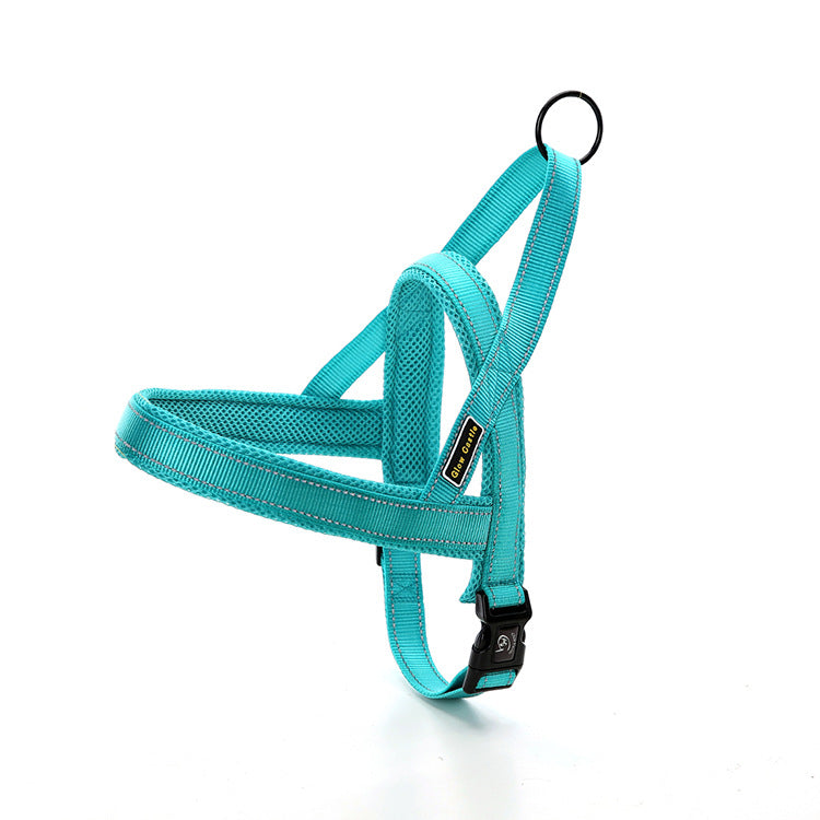 KFX-9125309 Luminous Reflective Nylon Chest Strap with Quick Sleeve for Pets in Multiple Colors