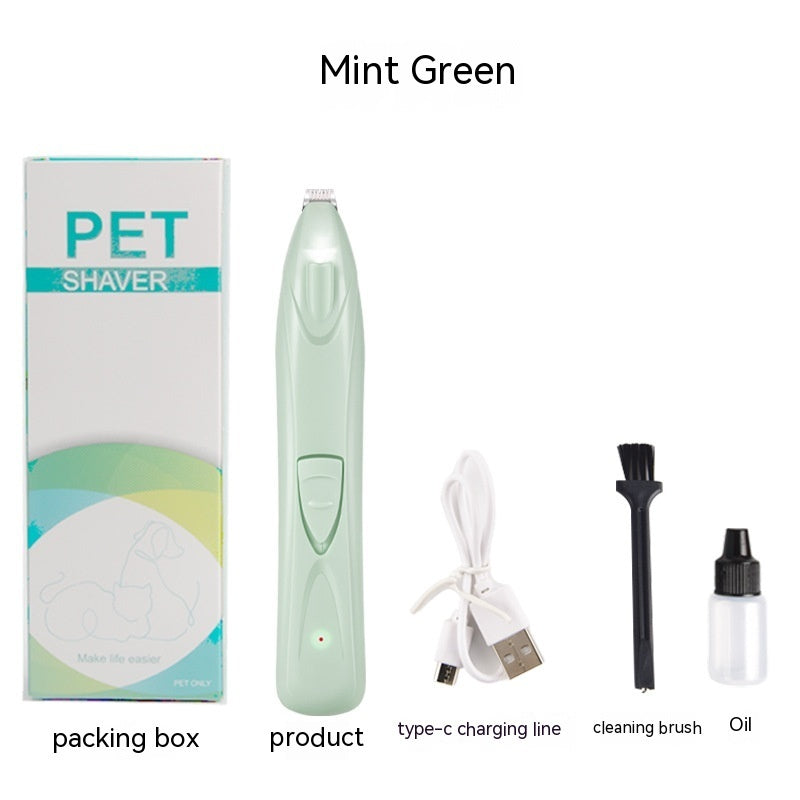 KFX-9127613 Pet Hair Clipper for Dogs and Cats - YYT-503 Rechargeable Trimmer in Cherry Blossom Pink, Mint Green, and Sky Blue