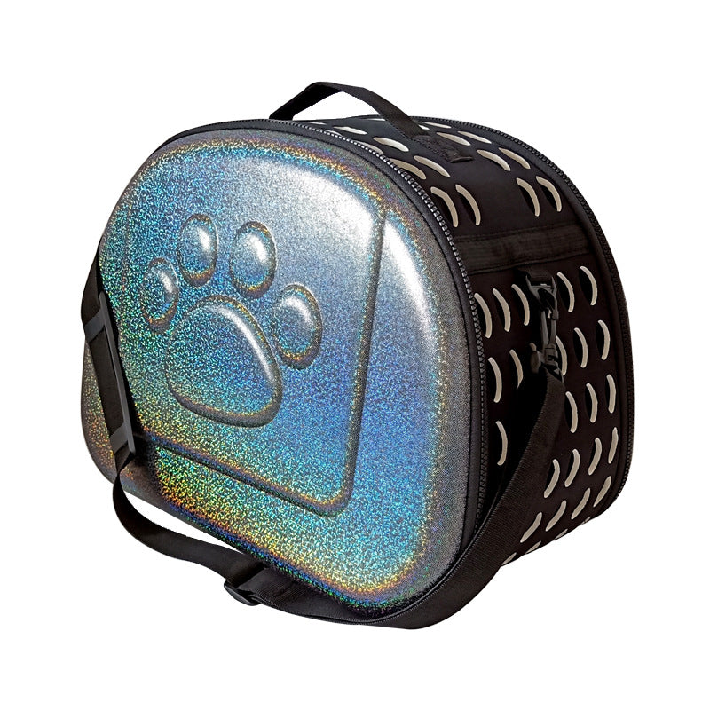 KFX-9128253 Portable Foldable Pet Carrier Bag for Dogs and Cats - Lightweight, Breathable Design with Mesh Ventilation