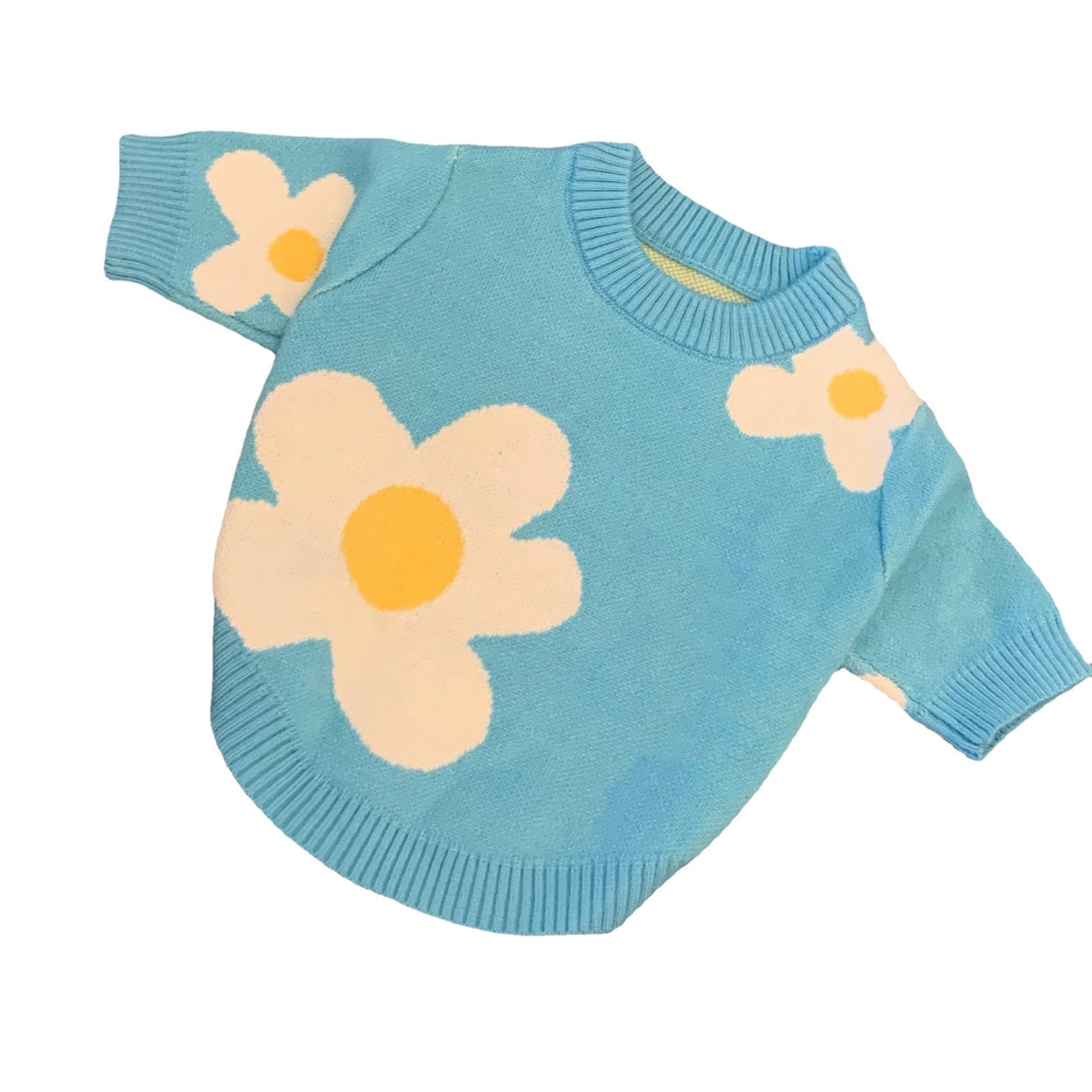 KFX-9129789 Sky Blue Wool Sweater for Dogs and Cats – Sizes S to XXL