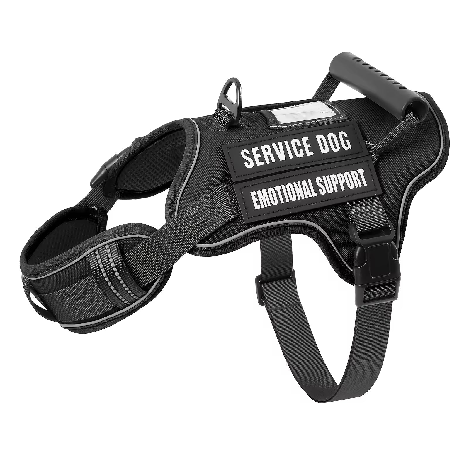 KFX-9133757 Adjustable Reflective Tactical Service Dog Harness with Handle – No-Pull Vest in Camouflage Patterns