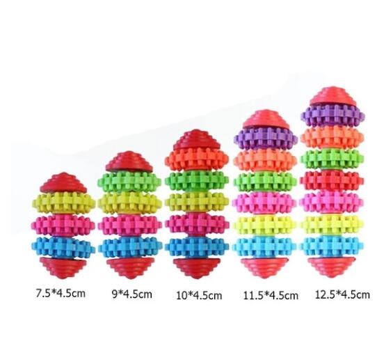 KFX-9138365 Colorful Seven-Ring Pet Toy for Dental Health and Playtime Training