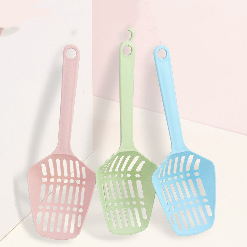 KFX-9141309 Plastic Cat Litter Scoop with Solid Handle for Easy Cleaning in Living Spaces