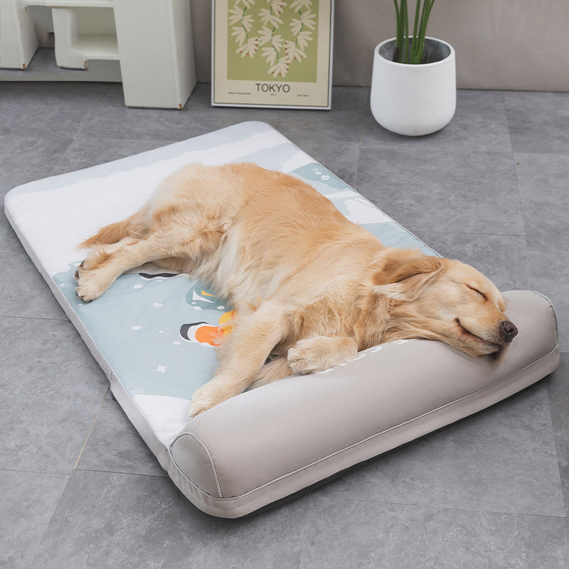 KFX-9141565 Fashionable Oxford Cloth Dog Cushion with Non-Slip Base and Enhanced Comfort