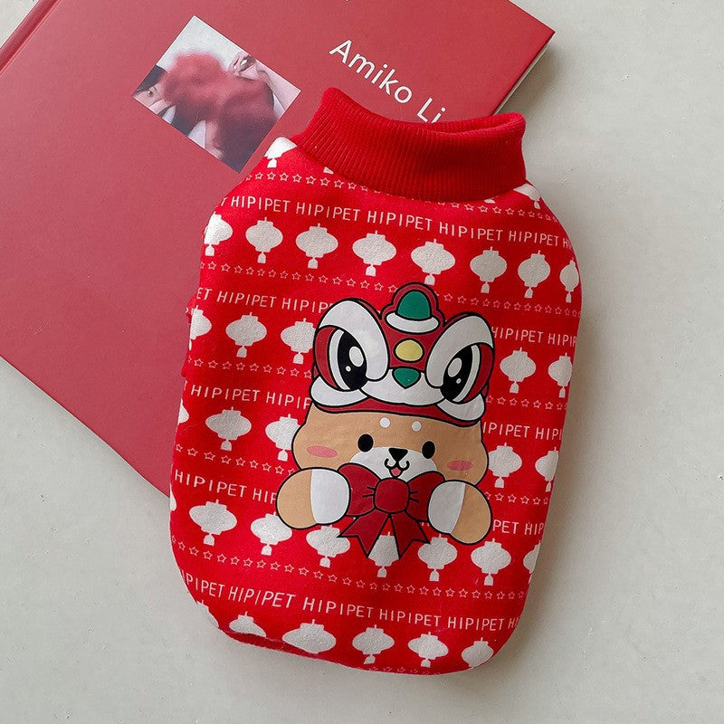 KFX-9142589 Thin Fleece Sweater for Spring and Autumn, Cute Style for Bichon Frise - Multiple Size Options Available