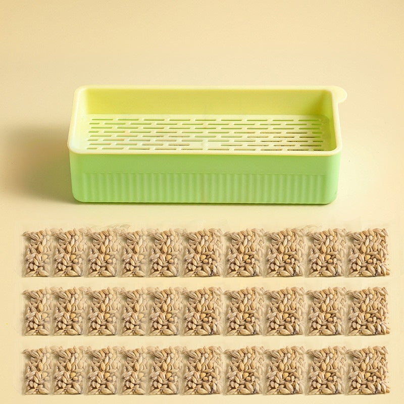 KFX-9143485 Hydroponic Cat Grass Growing Kit - Soilless Planting Box with Seeds in Various Quantities