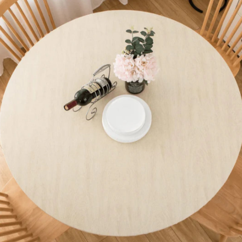 KFX-9144125 Round Waterproof and Oil-Proof Polyester Tablecloth - Available in Various Sizes and Colors