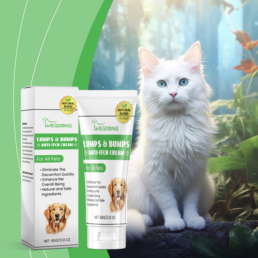 KFX-9145149 Pet Antipruritic Cream for Cats – Skin Repair with Tea Tree Oil and Botanical Extracts, 60g