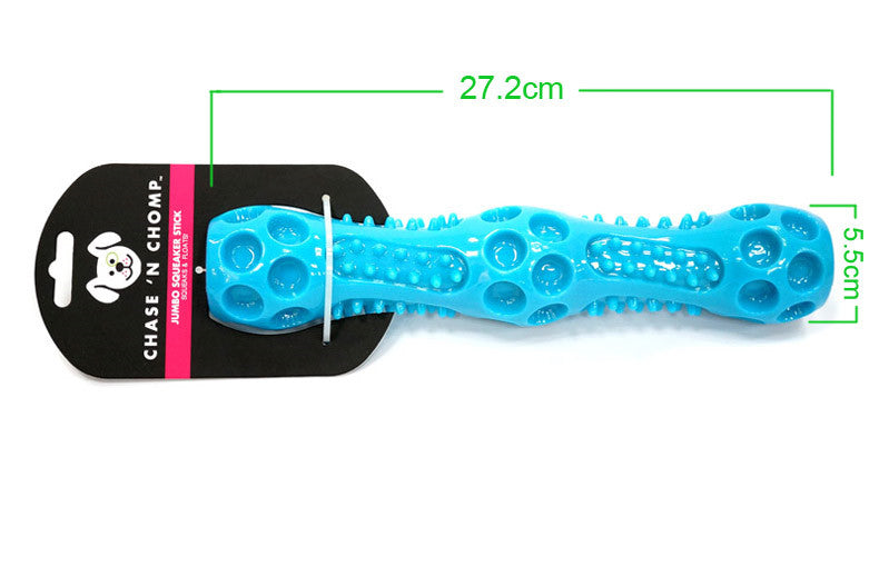 KFX-9145917 Dog Vocal Stick Toy for Small and Large Dogs - Soft, Durable, Squeaky, Teeth Cleaning