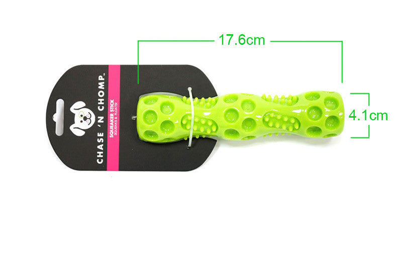 KFX-9145917 Dog Vocal Stick Toy for Small and Large Dogs - Soft, Durable, Squeaky, Teeth Cleaning