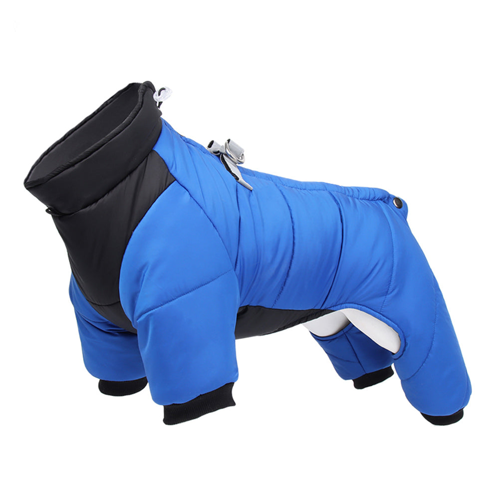 KFX-9147709 Winter Thicken Four-Legged Dog Clothing in Multiple Colors with Reflective Rope Options