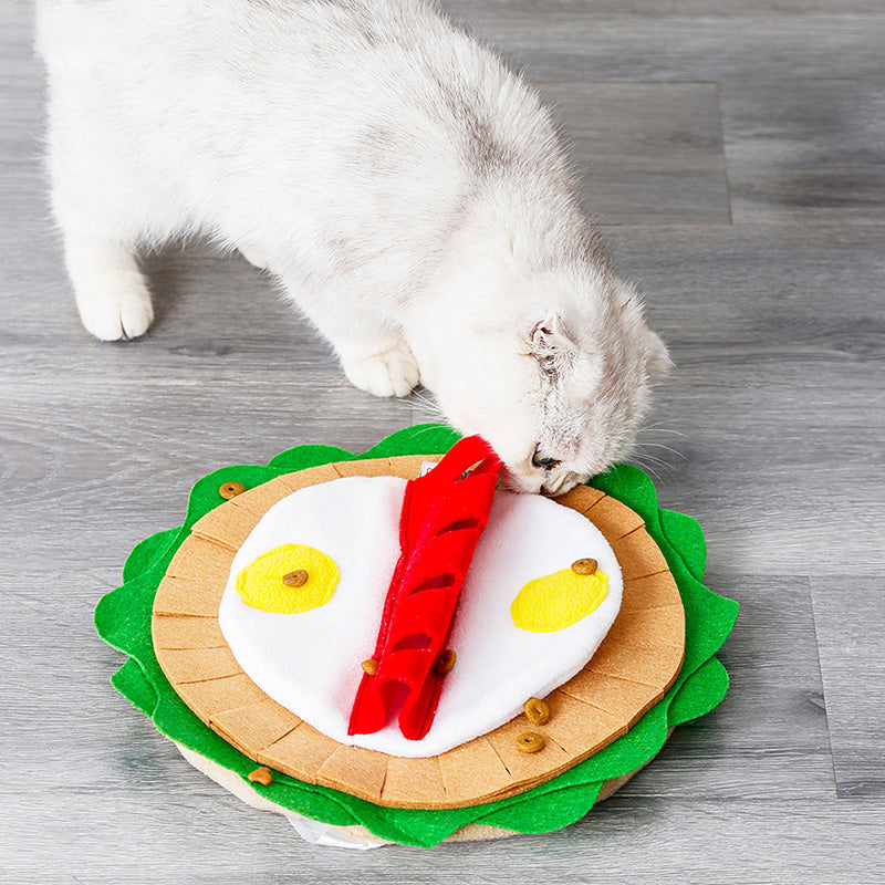 KFX-9153853 Interactive Snuffle Mat for Dogs - Plush Puzzle Training Toy with Layered Food Design for Stress Relief and Intelligence Development
