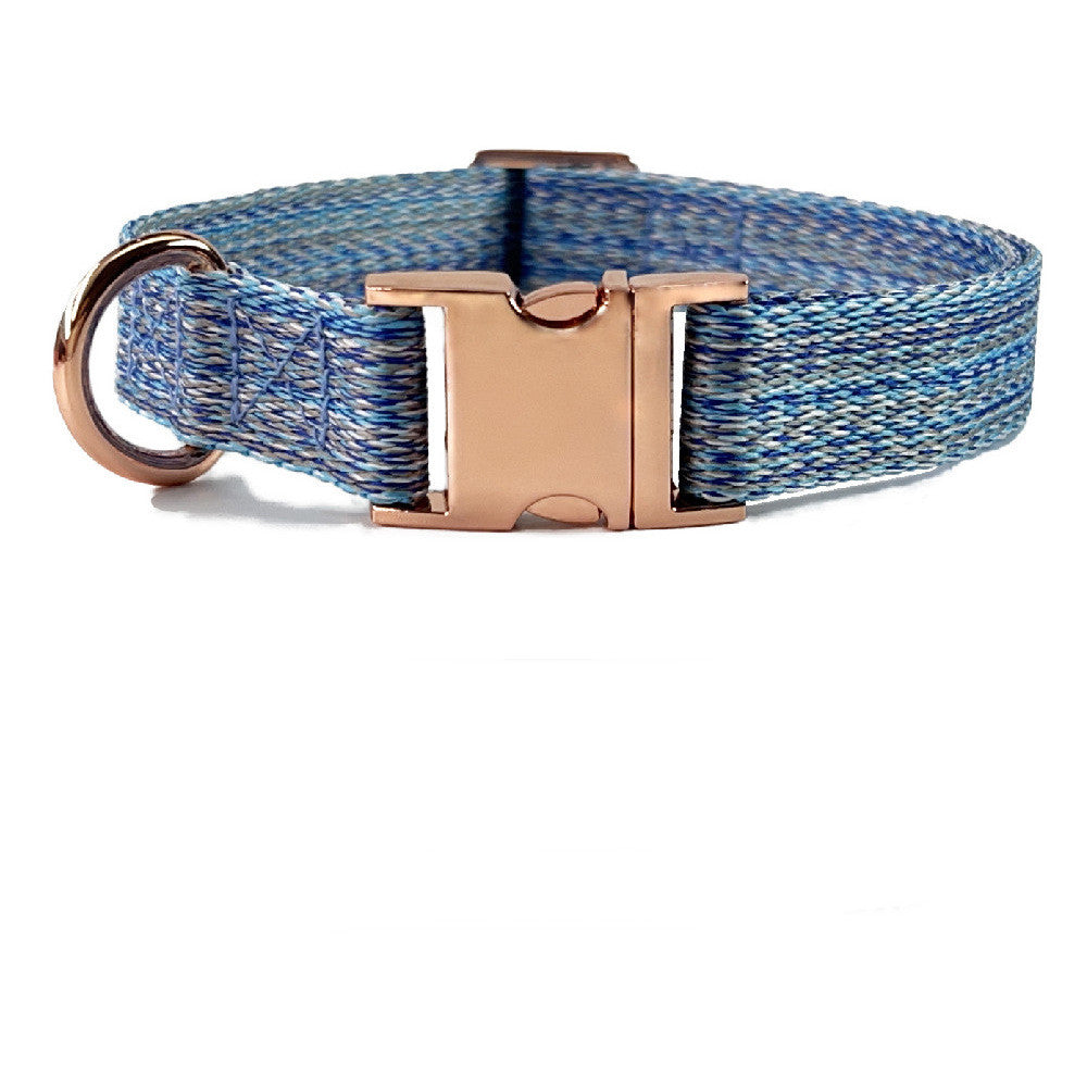 KFX-9154877 Faux Linen Dog Leash with Metal Buckle in Multiple Colors