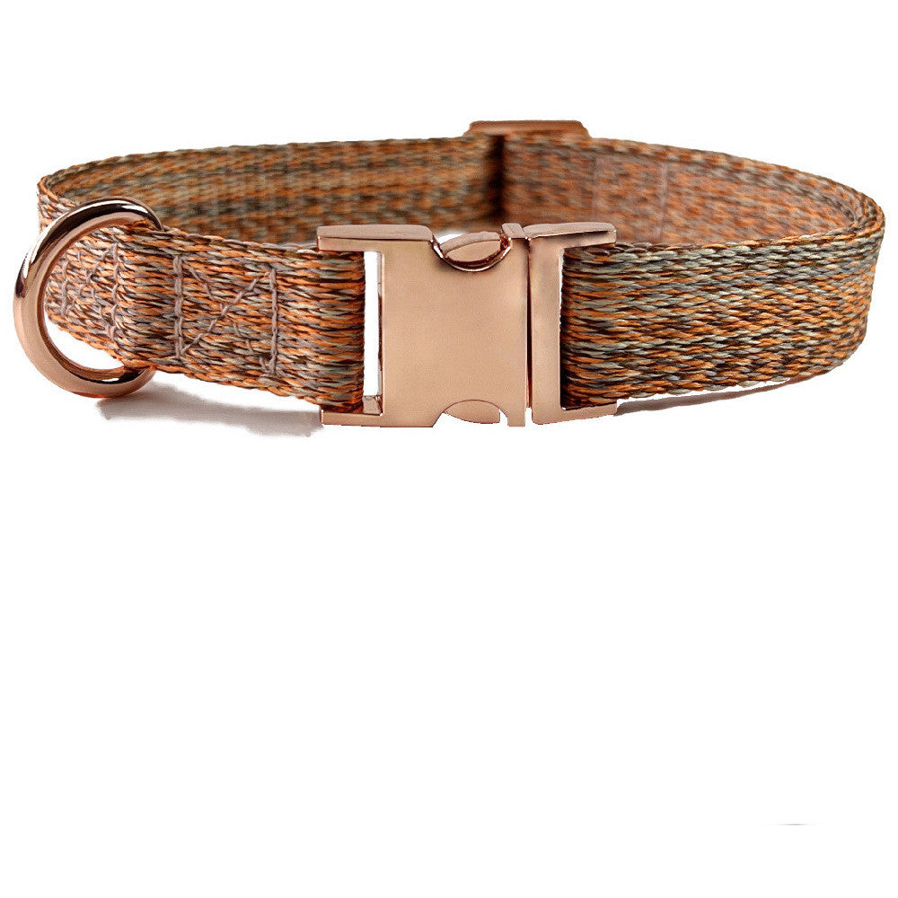 KFX-9154877 Faux Linen Dog Leash with Metal Buckle in Multiple Colors