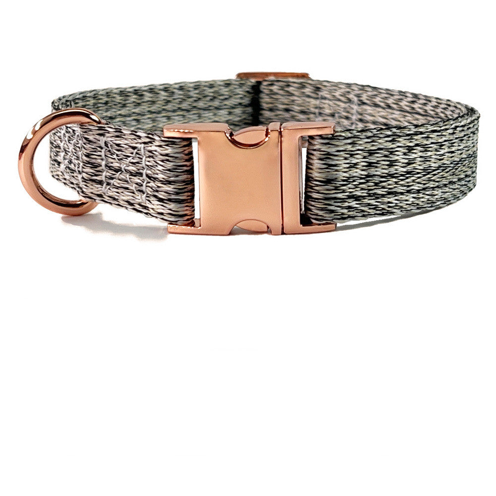 KFX-9154877 Faux Linen Dog Leash with Metal Buckle in Multiple Colors