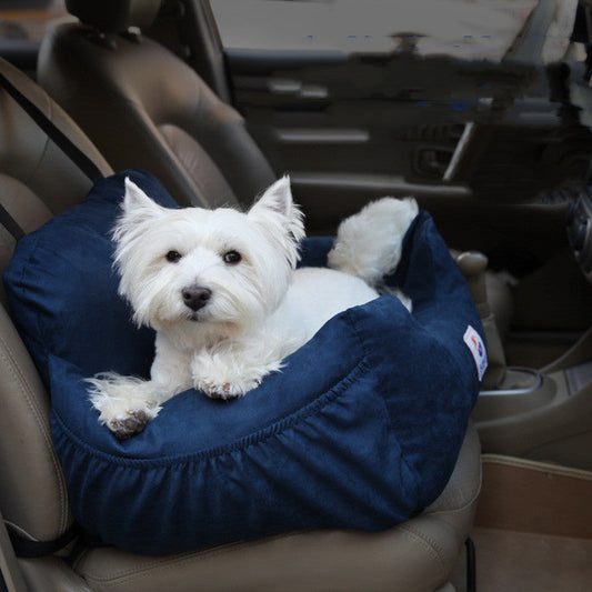 KFX-9155261 Detachable Anti-Dirty Pet Dog Car Bed Pad in Deep Sea Blue or Khaki
