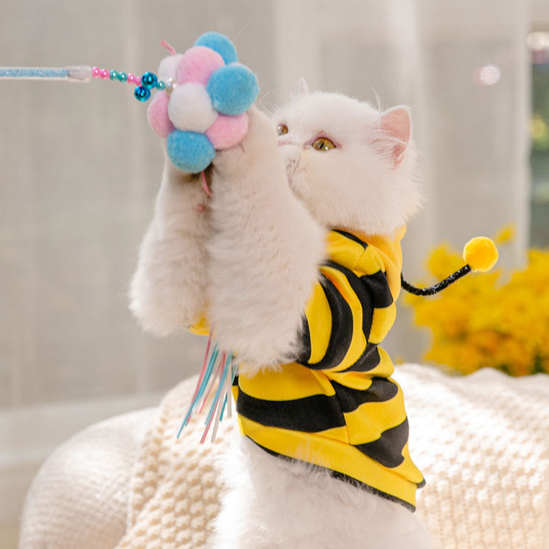 KFX-9156797 Cute Yellow Shredded Milk Hoodie for Pets - XS to XXL Sizes Available