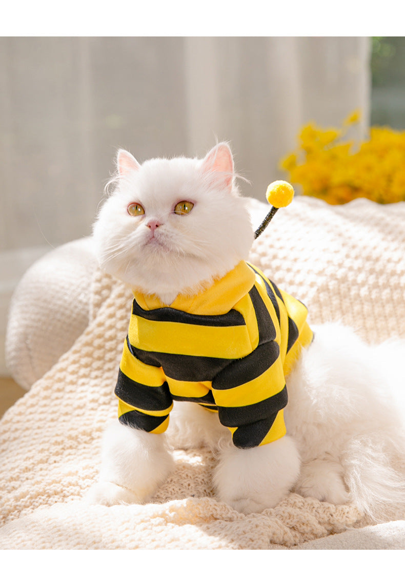 KFX-9156797 Cute Yellow Shredded Milk Hoodie for Pets - XS to XXL Sizes Available