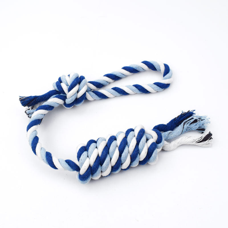 KFX-9157437 Cotton Rope Knot Toy for Molar Teeth Cleaning 50cm