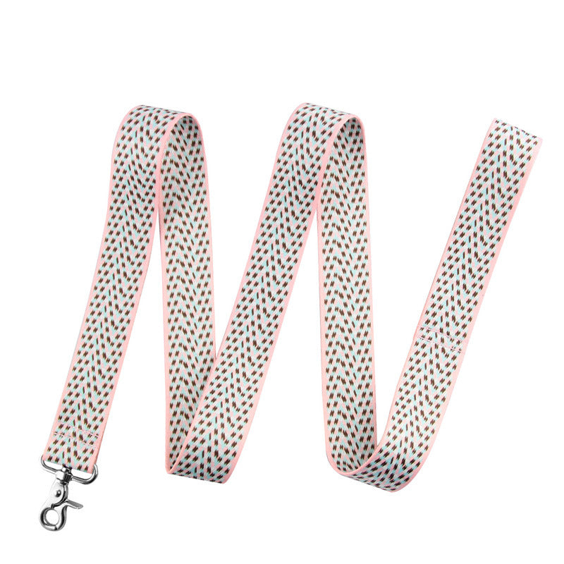 KFX-9158077 Teddy Vest-style Collar and Chest Strap Set for Small and Medium Dogs, Adjustable Nylon Leash and Harness