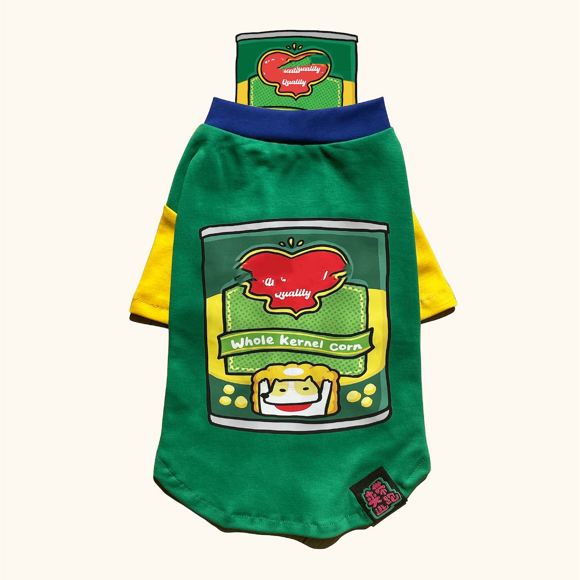 KFX-9159357 Thin Style Pet Apparel for Dogs and Cats in Fun Canned Food Prints