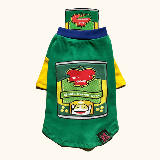 KFX-9159357 Thin Style Pet Apparel for Dogs and Cats in Fun Canned Food Prints