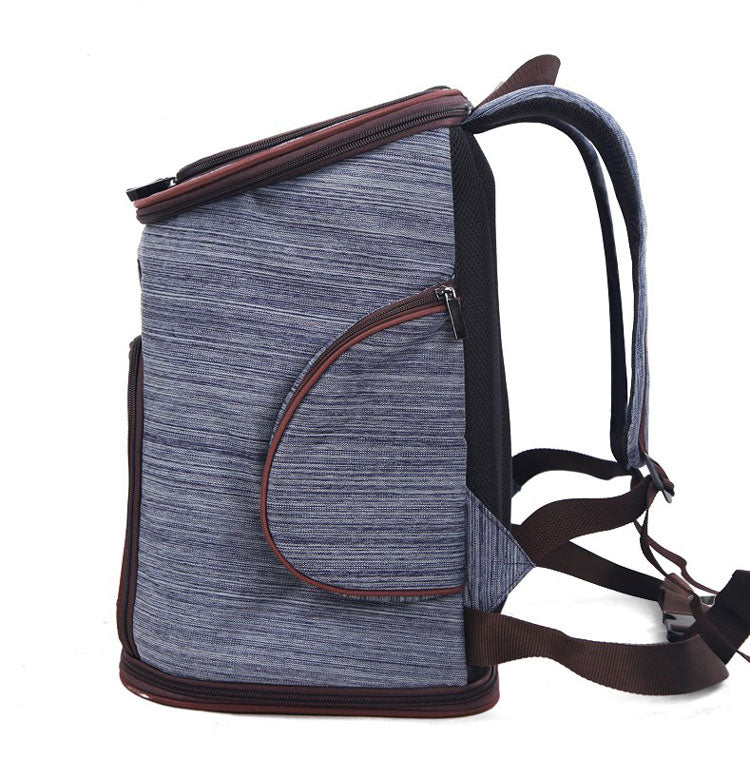 KFX-9161021 Pet Carrier Backpack for Dogs and Cats Made of Oxford Cloth and Mesh, Ideal for Pets Up to 15 Jin