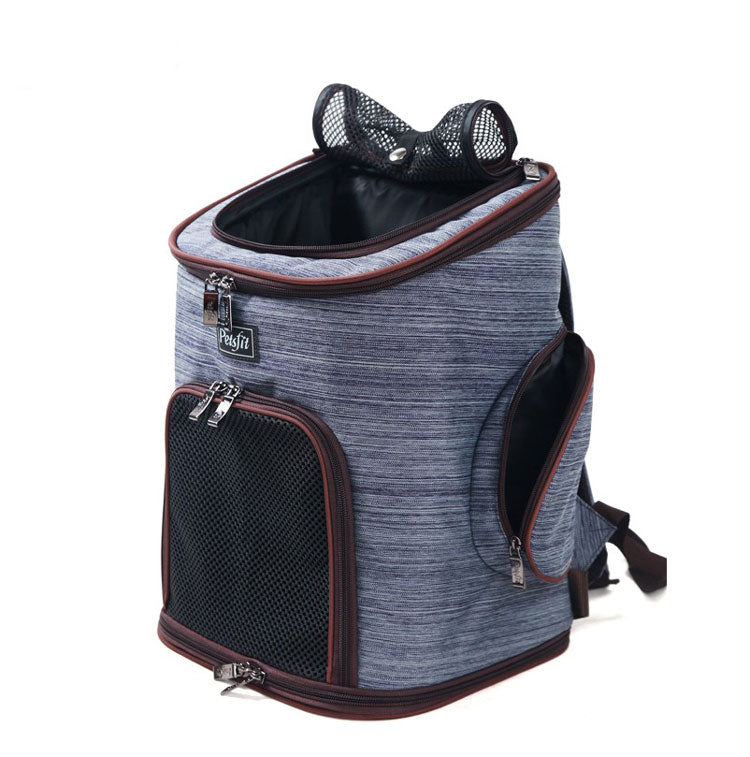 KFX-9161021 Pet Carrier Backpack for Dogs and Cats Made of Oxford Cloth and Mesh, Ideal for Pets Up to 15 Jin