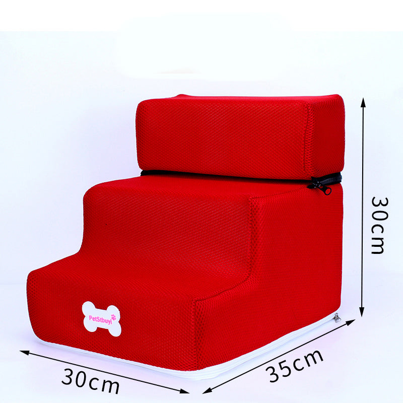 KFX-9162941 Pet Climbing Ladder with Detachable Steps – Customized Small Dog Sofa Stairs in Various Colors