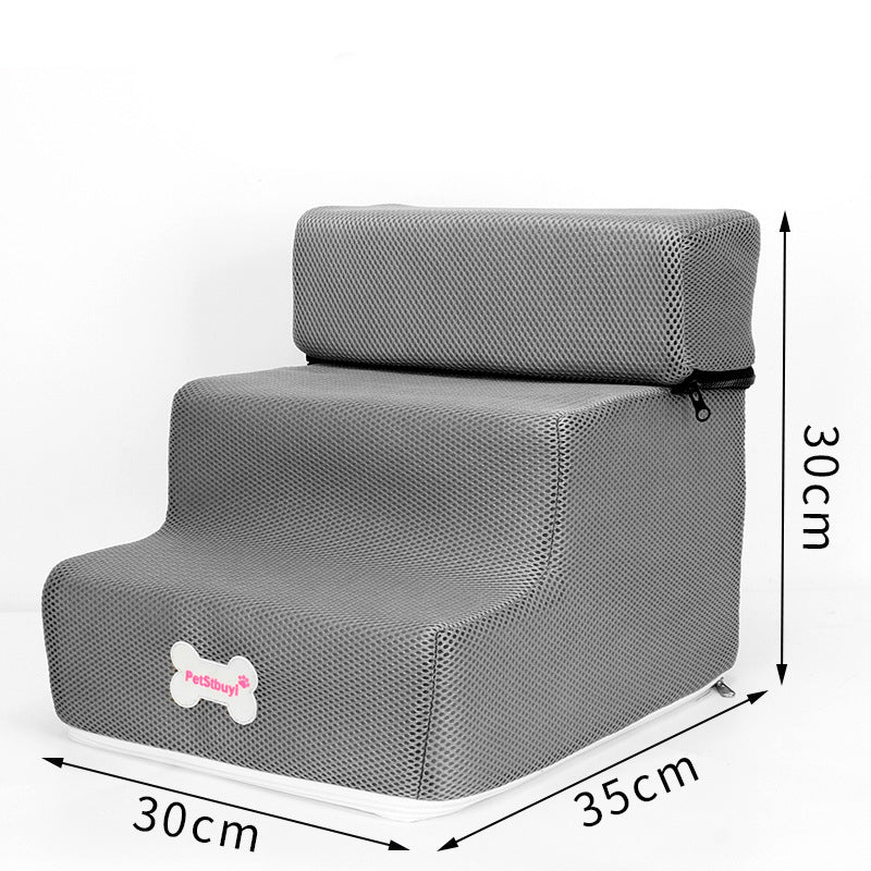 KFX-9162941 Pet Climbing Ladder with Detachable Steps – Customized Small Dog Sofa Stairs in Various Colors