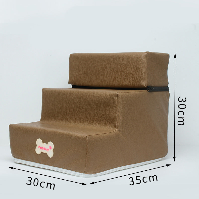 KFX-9162941 Pet Climbing Ladder with Detachable Steps – Customized Small Dog Sofa Stairs in Various Colors