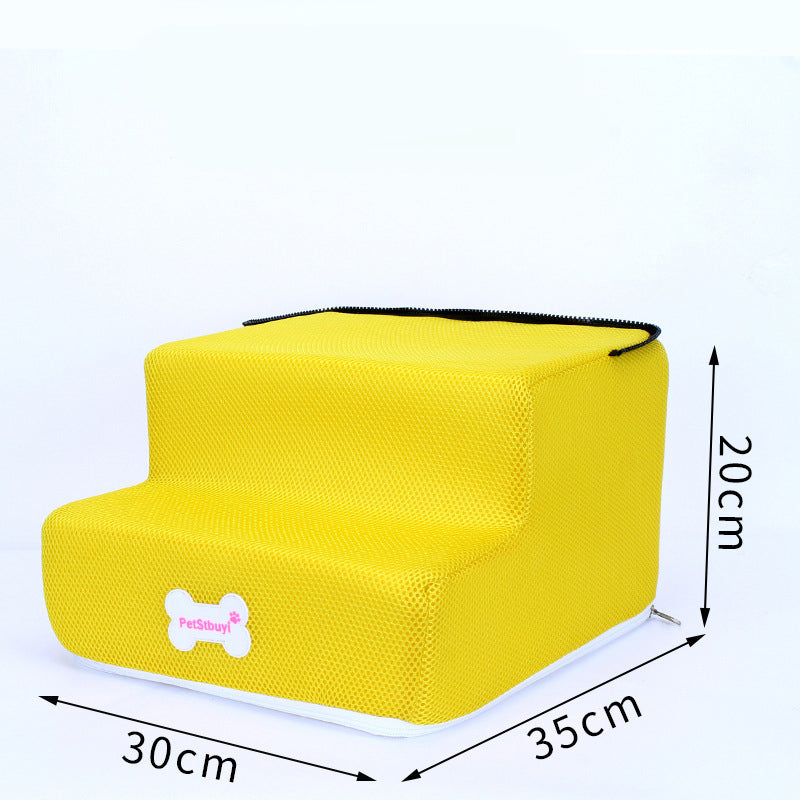 KFX-9162941 Pet Climbing Ladder with Detachable Steps – Customized Small Dog Sofa Stairs in Various Colors