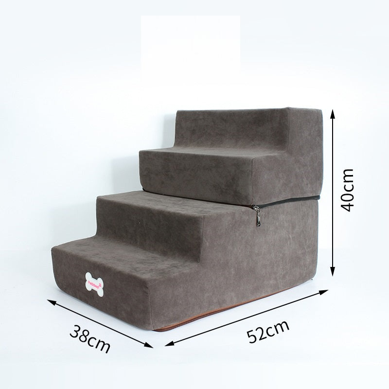 KFX-9162941 Pet Climbing Ladder with Detachable Steps – Customized Small Dog Sofa Stairs in Various Colors