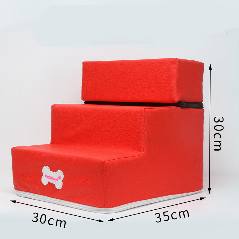 KFX-9162941 Pet Climbing Ladder with Detachable Steps – Customized Small Dog Sofa Stairs in Various Colors
