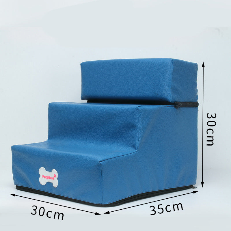 KFX-9162941 Pet Climbing Ladder with Detachable Steps – Customized Small Dog Sofa Stairs in Various Colors