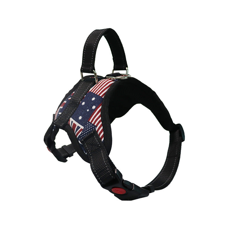 KFX-9167165 Medium to Large Dog Pet Saddle Chest Strap - Explosion-Proof, Available in Various Colors
