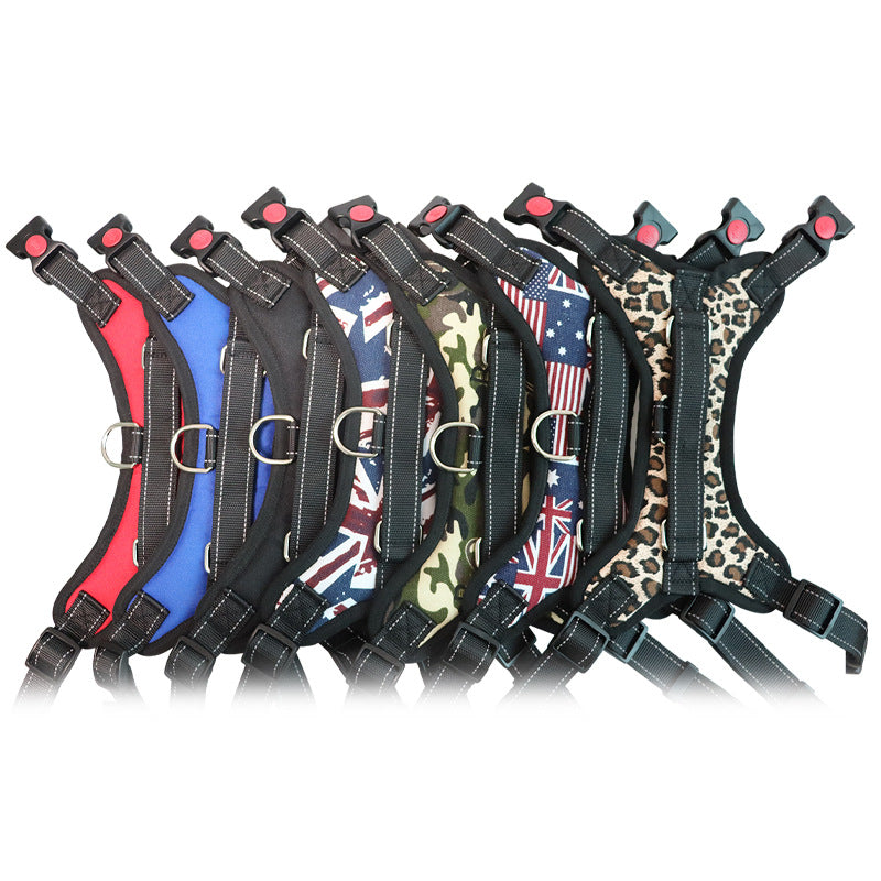 KFX-9167165 Medium to Large Dog Pet Saddle Chest Strap - Explosion-Proof, Available in Various Colors