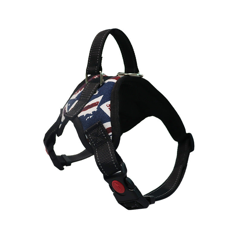 KFX-9167165 Medium to Large Dog Pet Saddle Chest Strap - Explosion-Proof, Available in Various Colors