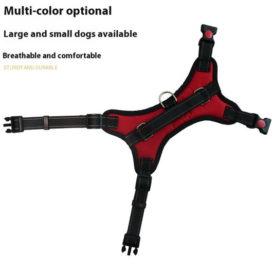 KFX-9167165 Medium to Large Dog Pet Saddle Chest Strap - Explosion-Proof, Available in Various Colors