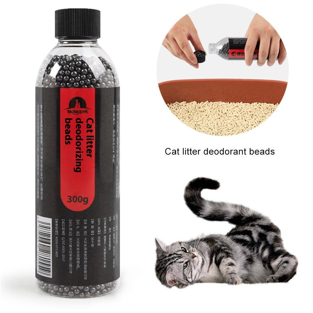 KFX-9170365 Cat Litter Deodorant Pearls - Activated Carbon Odor Control for Fresh Home Environment