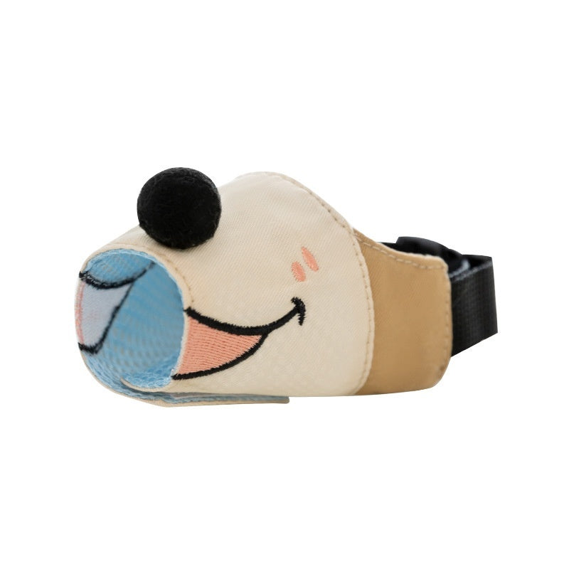 KFX-9173565 Dog Muzzle for Gentle Anti-Bite Protection - Multiple Sizes in Ollie Brown Bear & Bondi Blue Shark