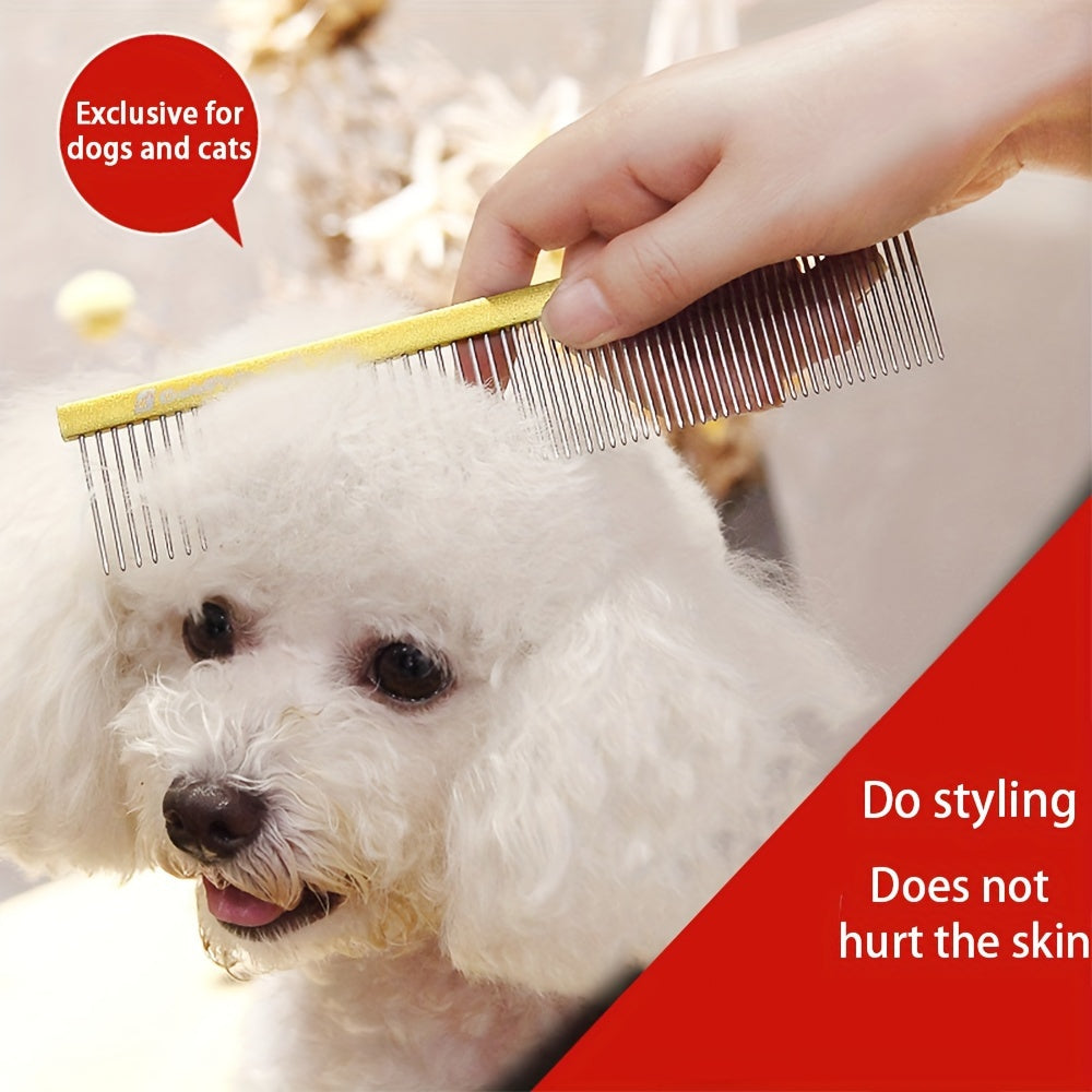 KFX-9177533 Stainless Steel Pet Grooming Comb for Dogs and Cats
