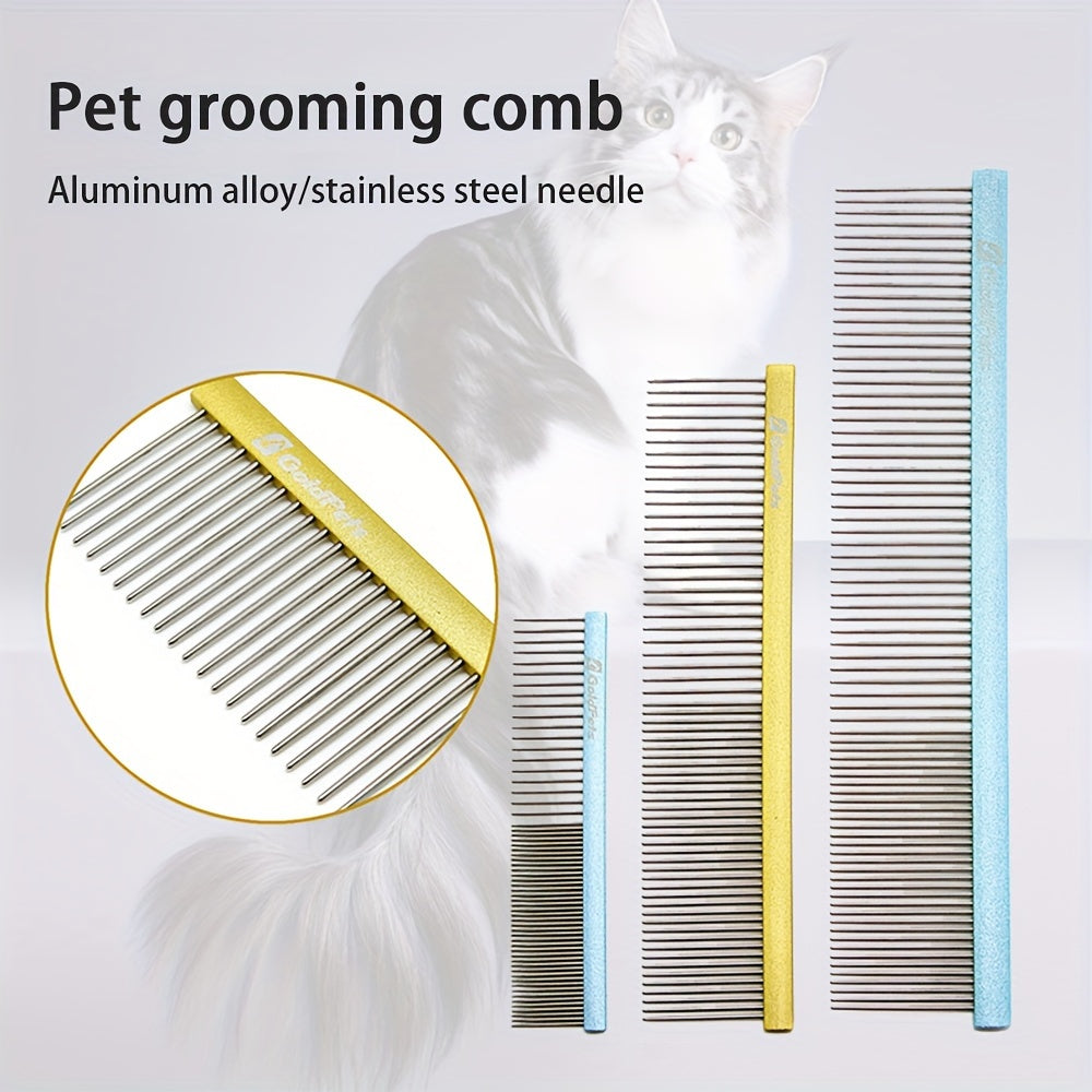 KFX-9177533 Stainless Steel Pet Grooming Comb for Dogs and Cats