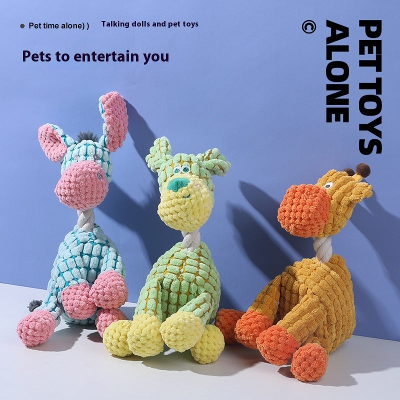 KFX-9177661 Interactive Plush Pet Toys with Sound – Various Colors and Designs