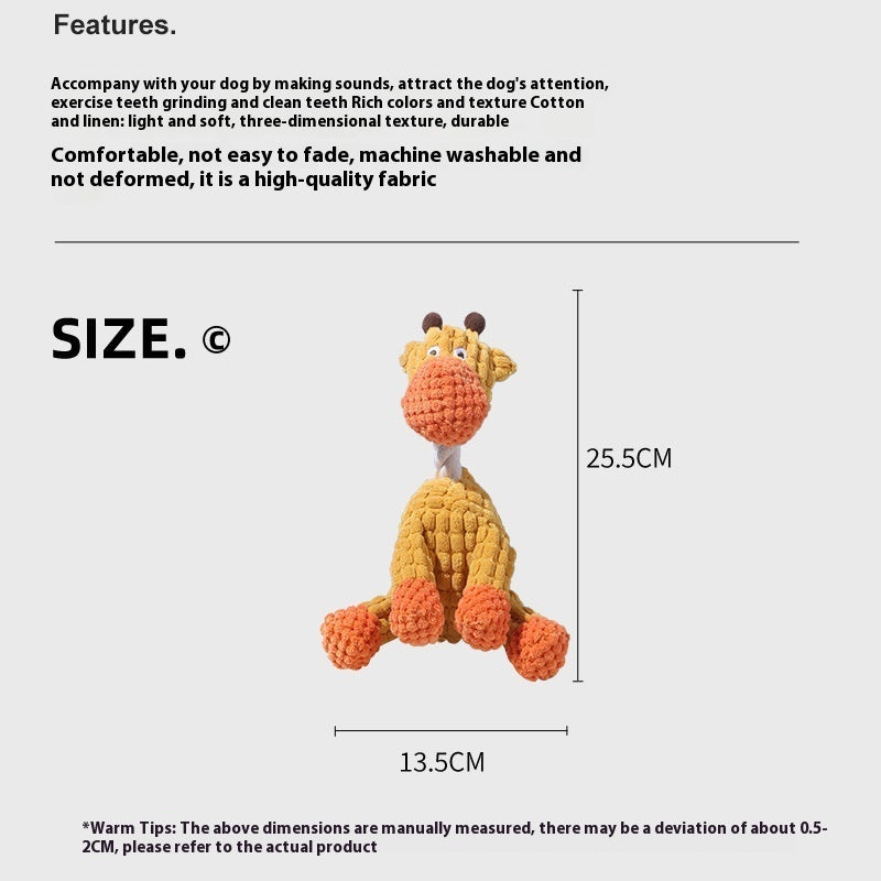 KFX-9177661 Interactive Plush Pet Toys with Sound – Various Colors and Designs