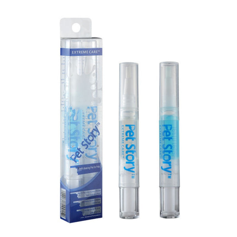 KFX-9177917 Pet Dental Care Kit - Teeth Whitening Pen Set for Dogs and Cats with Soft Brush and Toothbrush, Anti-inflammatory Formula