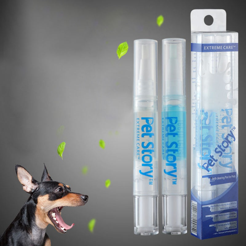 KFX-9177917 Pet Dental Care Kit - Teeth Whitening Pen Set for Dogs and Cats with Soft Brush and Toothbrush, Anti-inflammatory Formula